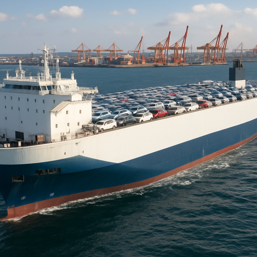 Ro-Ro shipping vessel